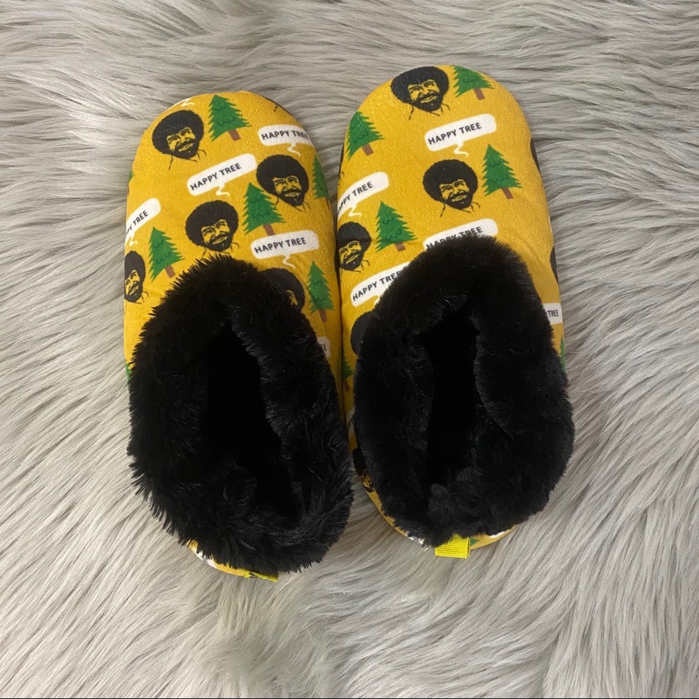 COPY - ModCloth Bob Ross “Happy Tree” Slippers